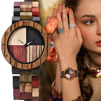 Ladies Full Wood Color Watch - Eminent Watches