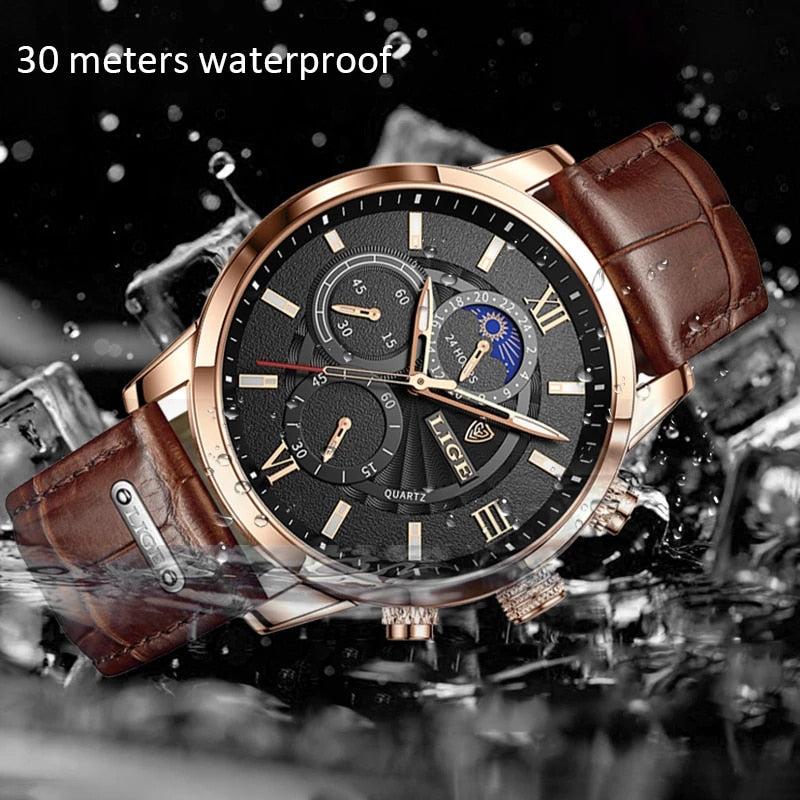 best-luxury-leather-strap-watches Waterproof - Eminent Watches