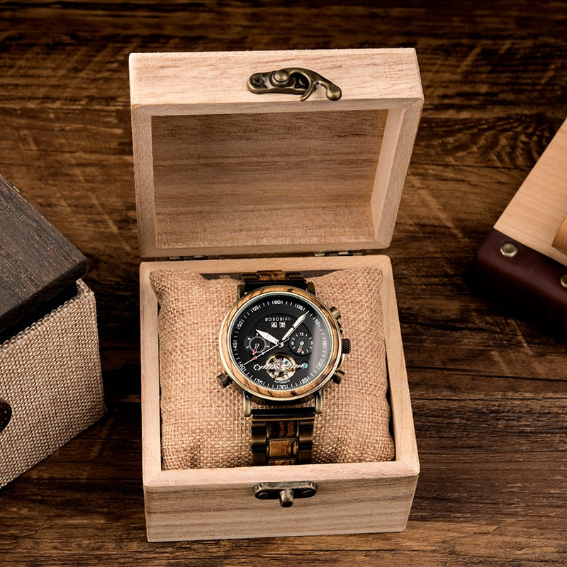 BOBO BIRD Wooden Automatic Wristwatch - Eminent Watches