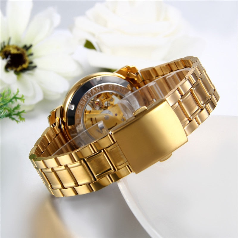 luxury-transparent-watches Gold SS Simple Business Watch - Eminent Watches