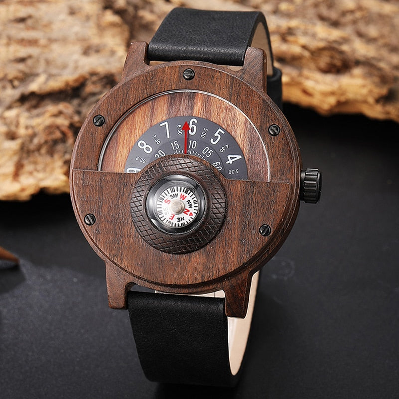 Multifunctional Wooden Wristwatch for Men - Eminent Watches