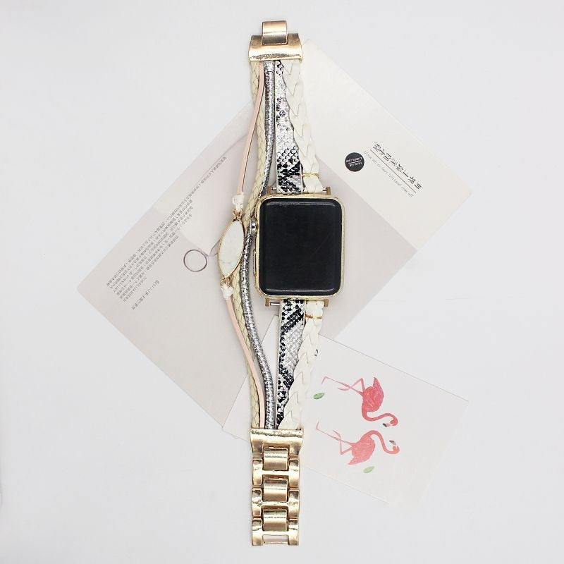 leather strap bracelet watch