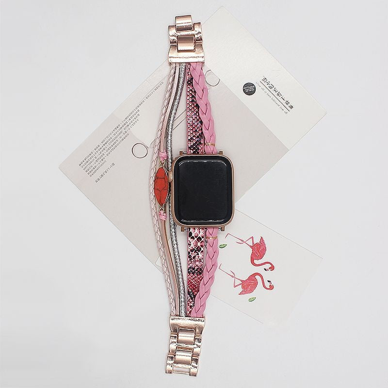 leather strap bracelet watch