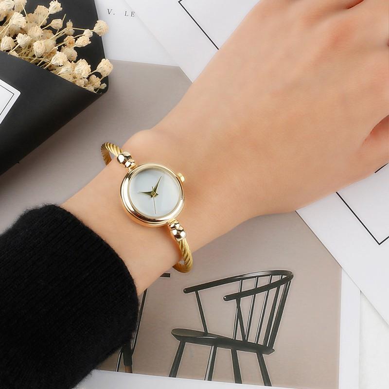 SS Gold Small Bangle Bracelet - Eminent Watches