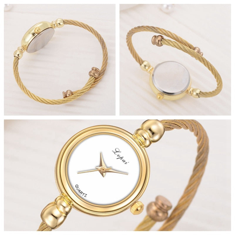 LVPAI Women Small Gold Bangle Bracelet gold bangle bracelet women's - Eminent Watches