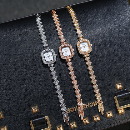 Rose Gold Crystal Bracelet Women Watches rose and gold bracelet - Eminent Watches