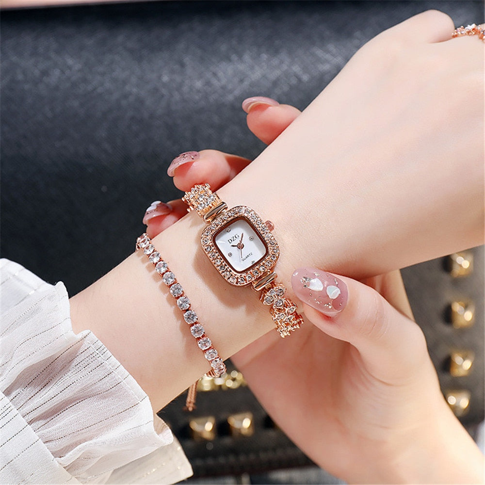 rose gold charm bracelet